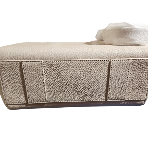 NEW Dagne Dover Small Allyn Leather Tote Bone - Picture 6 of 8